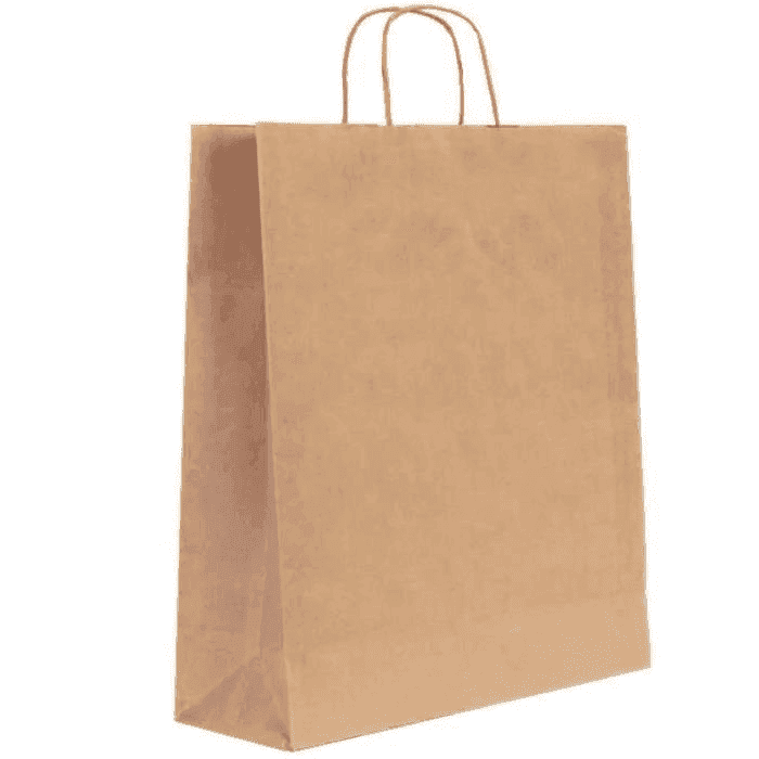 Kraft Twist Handle ჩანთა 32x38x16 სმ