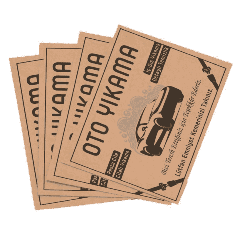 კრაფტის ქაღალდის მანქანის ხალიჩა 35x53 სმ (100გრ კრაფტი) 500 ცალი