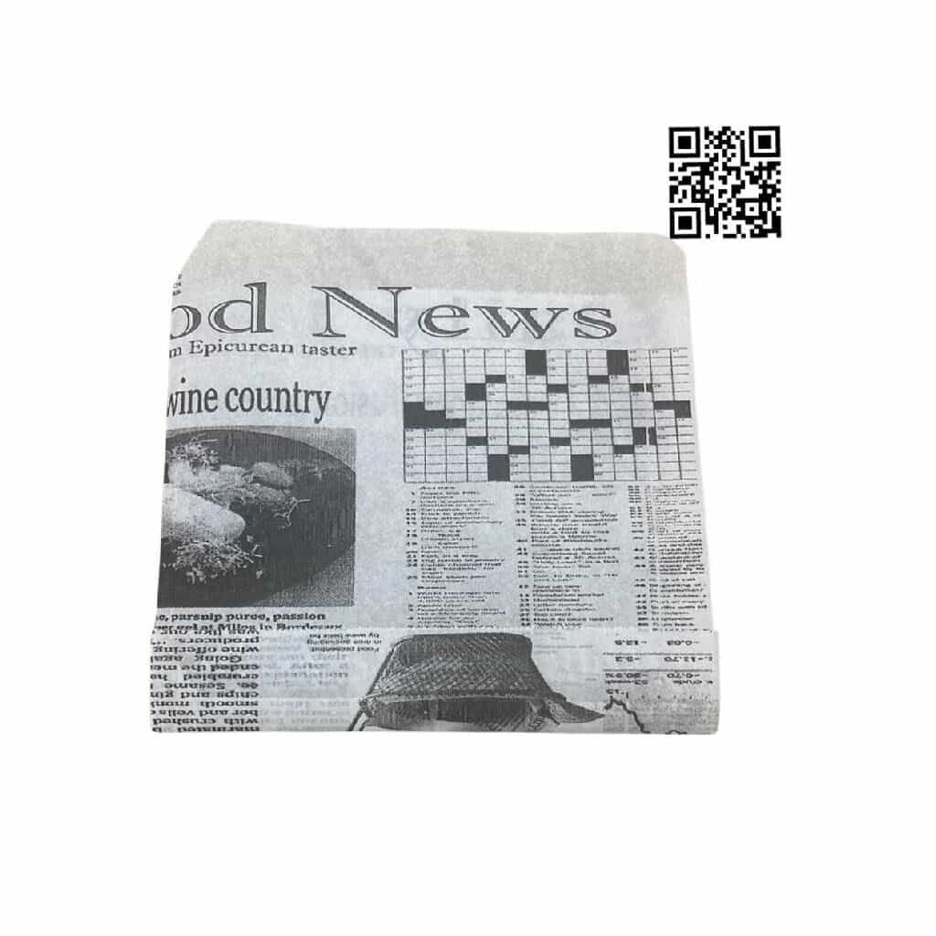 ცხიმიანი ჰამბურგერის ქაღალდის ჩანთა 13x13,5სმ 1000 ცალი