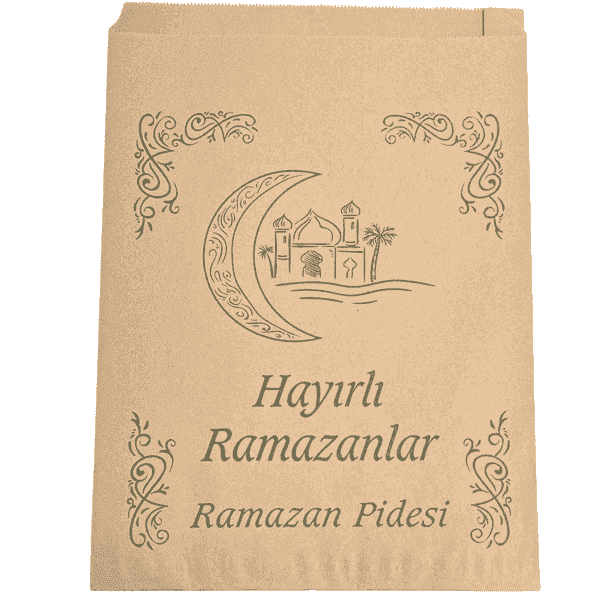 უბრალო შამუა პიტას ქაღალდის ჩანთა სტანდარტული დაბეჭდილი 30x40x6 სმ 10 კგ