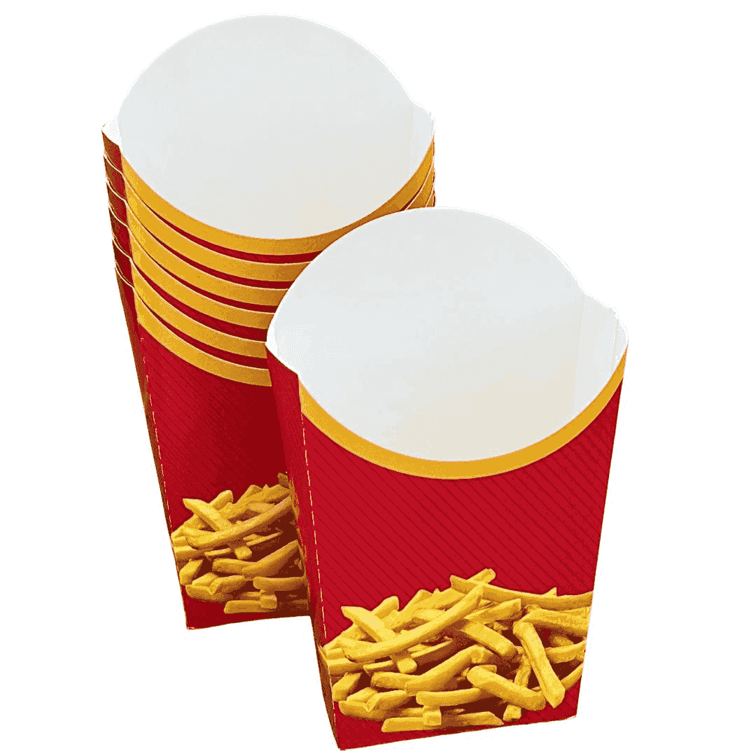 კარტოფილი ფრის ყუთი კონუსური დიდი ზომის - 3