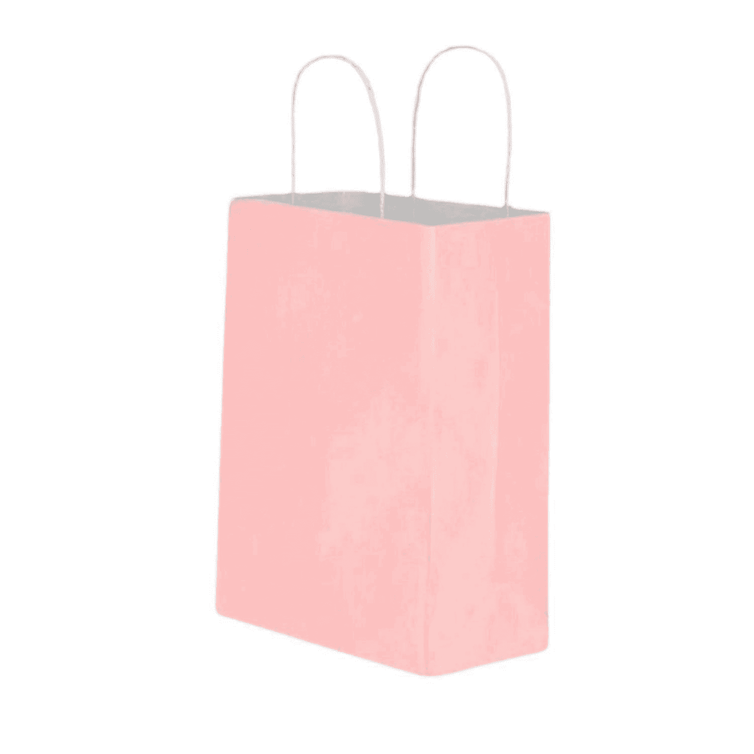 Kraft Twist Handle ჩანთა ვარდისფერი 25x31x12 სმ - 2