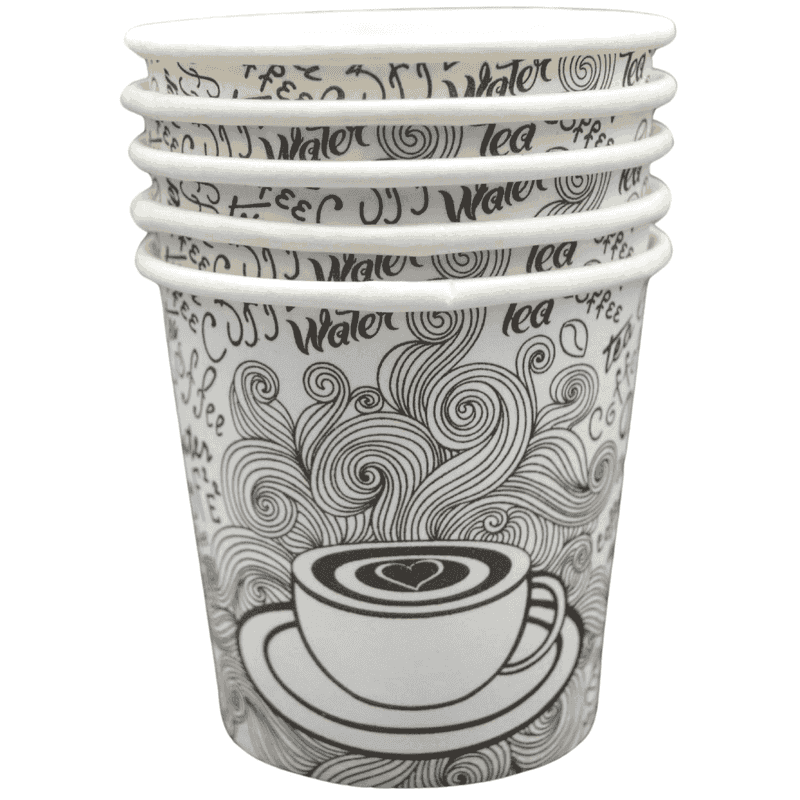 4 oz ქაღალდის ჭიქები 100 ც - 2