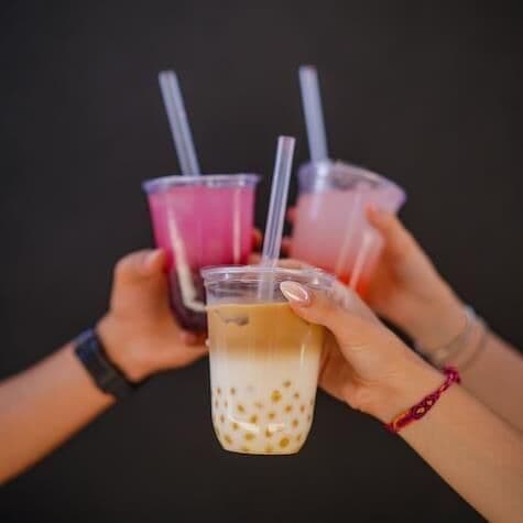 ჟელატინის ჩალის BUBBLE ჩაი 22 სმ - 3