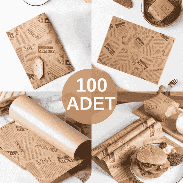 100 ცალი თვითნაკეთი ზეთის ქაღალდი - 1