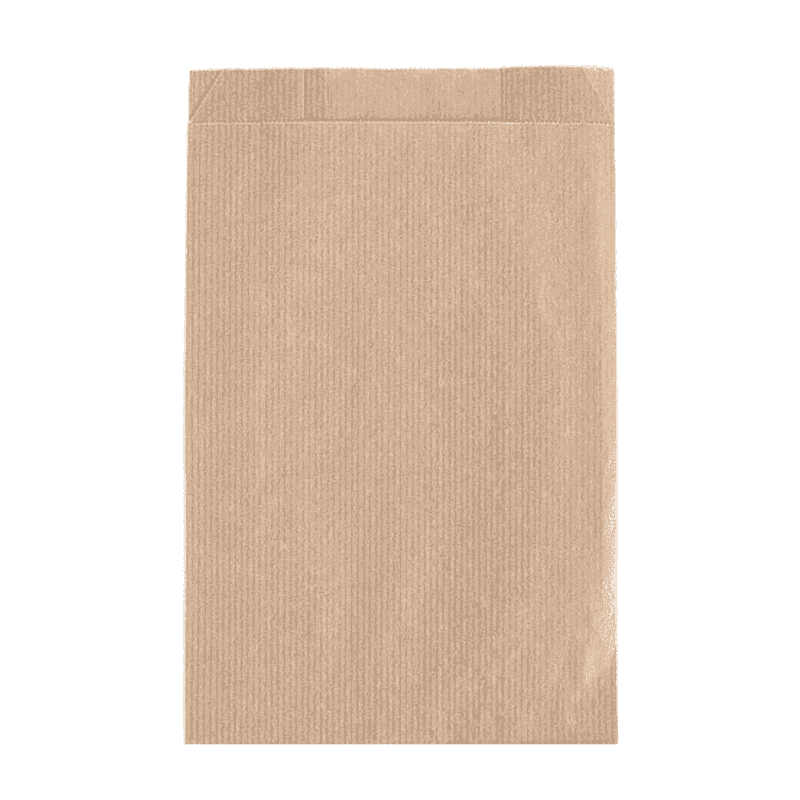 შამუა კრაფტის ქაღალდის ჩანთა ზოლიანი 125გრ 12x20x6სმ - 1