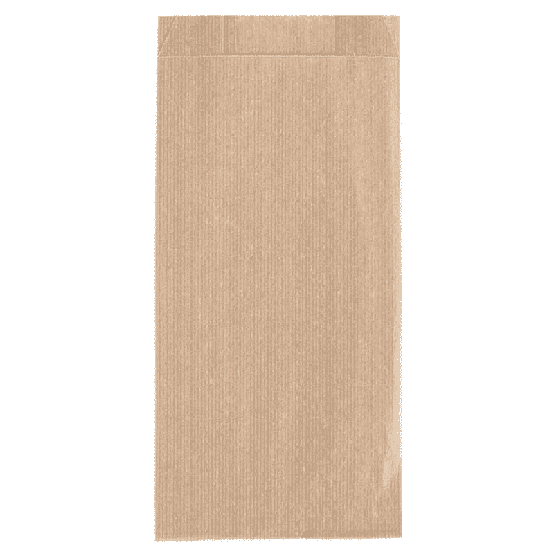 შამუა კრაფტის ქაღალდის ჩანთა ზოლიანი 250გრ 12x27x6სმ - 1