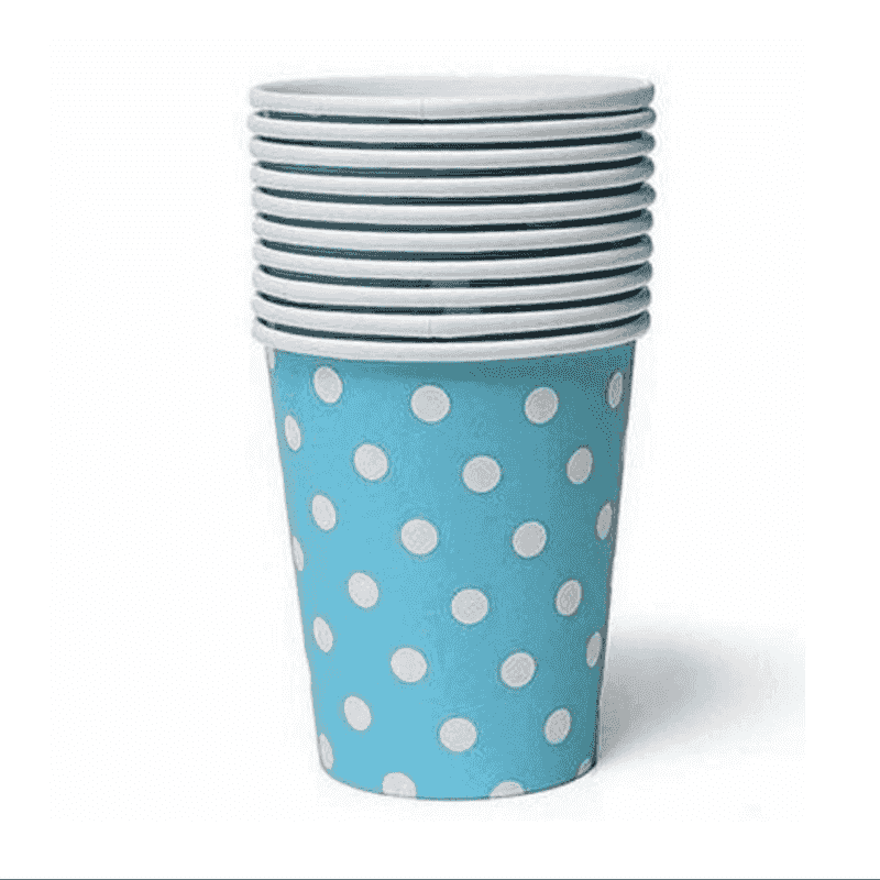 ლურჯი პოლკა წერტილის თასი