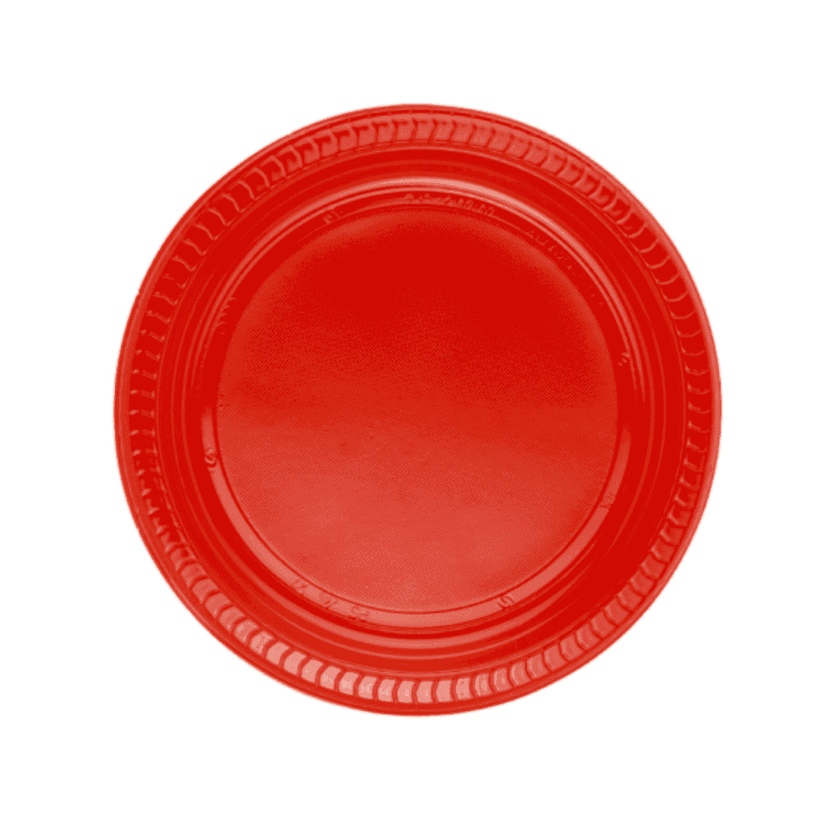 პლასტიკური ფირფიტა ლუქსი წითელი