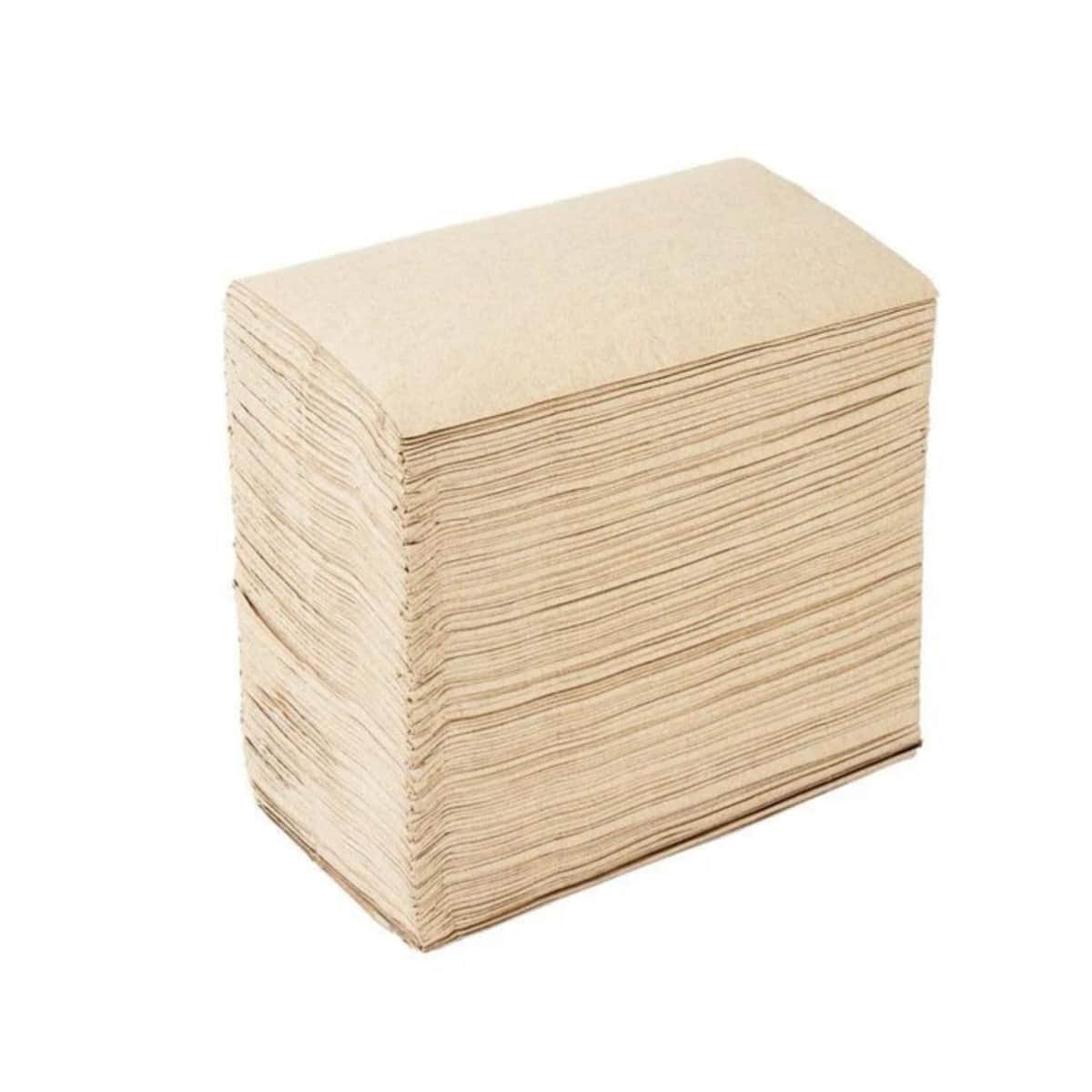 კრაფტის ხელსახოცი მიმტანი დასაკეცი 24x24 სმ - 2