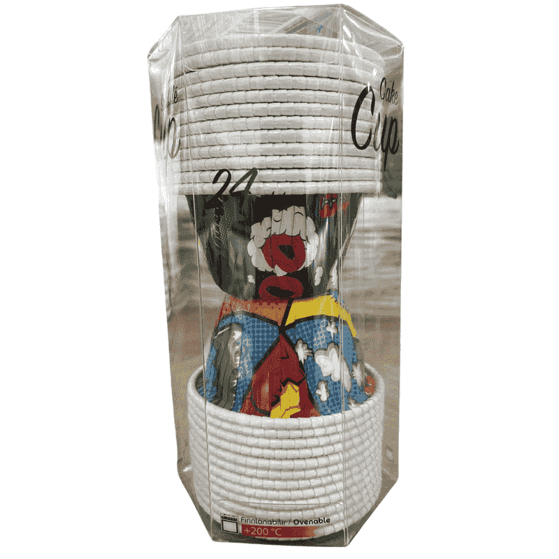 მაფინის ტორტის კაფსულა 24 ცალი