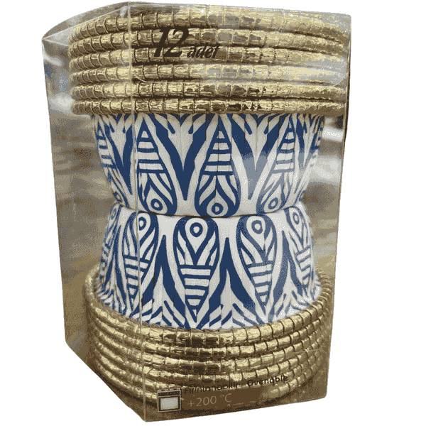 მაფინის ტორტის კაფსულა 12 ცალი