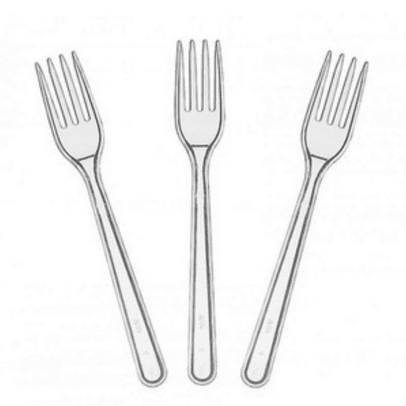 Plastic Fork Lux 200 ცალი