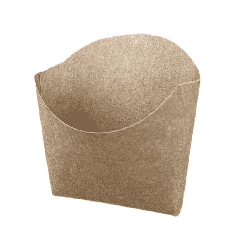 Chip Box კონუსური საშუალო ზომის ბუნებრივი