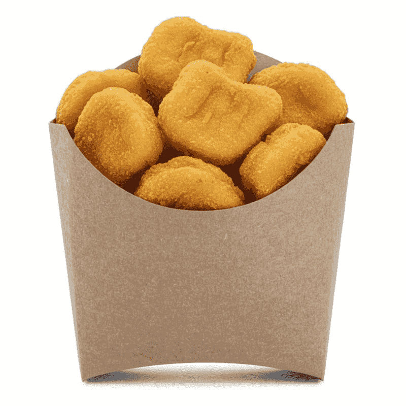 Chip Box კონუსური საშუალო ზომის ბუნებრივი