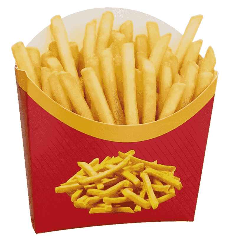 ჩიფსების ყუთი საშუალო ზომის წითელი