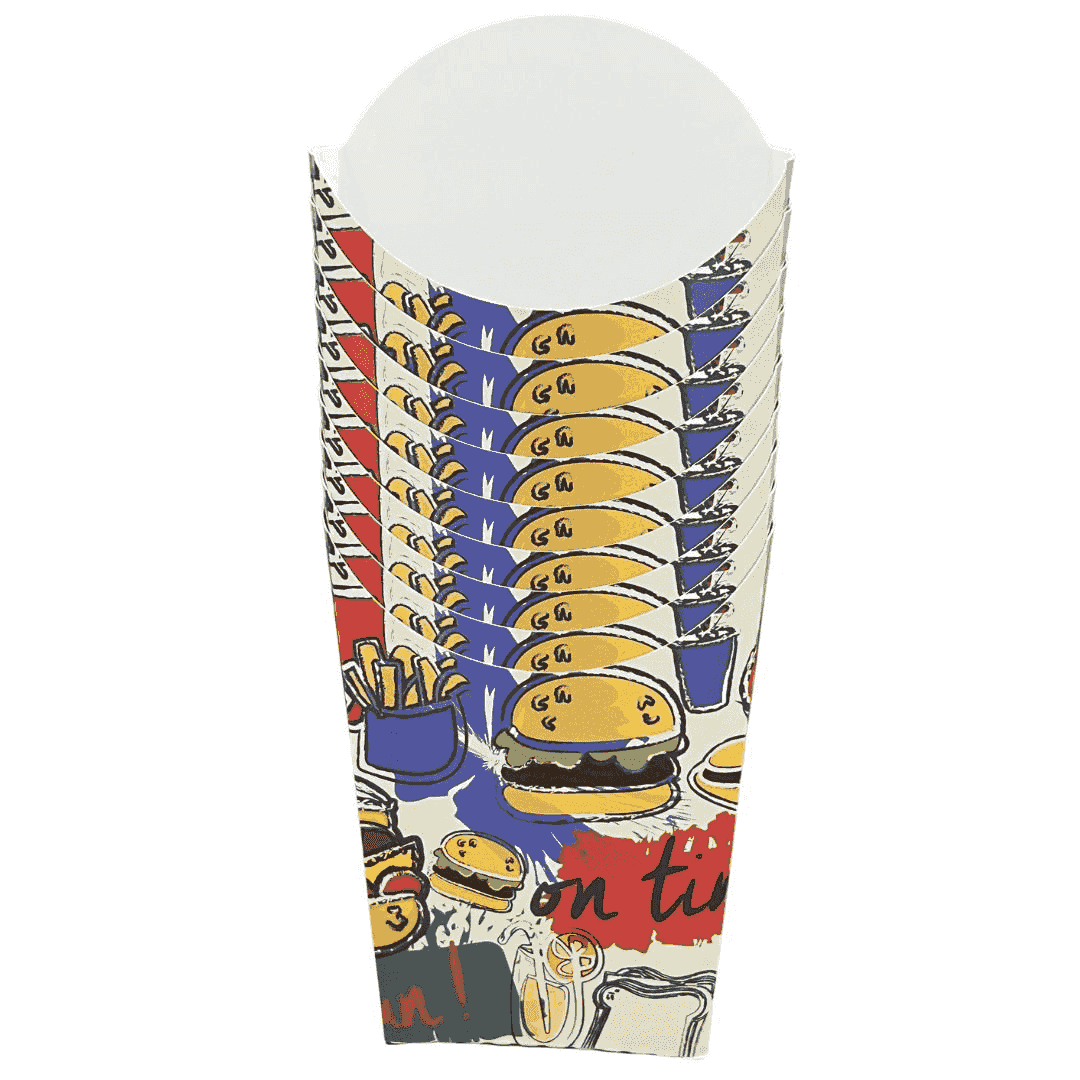 კონუსური კარტოფილის ყუთი დიდი