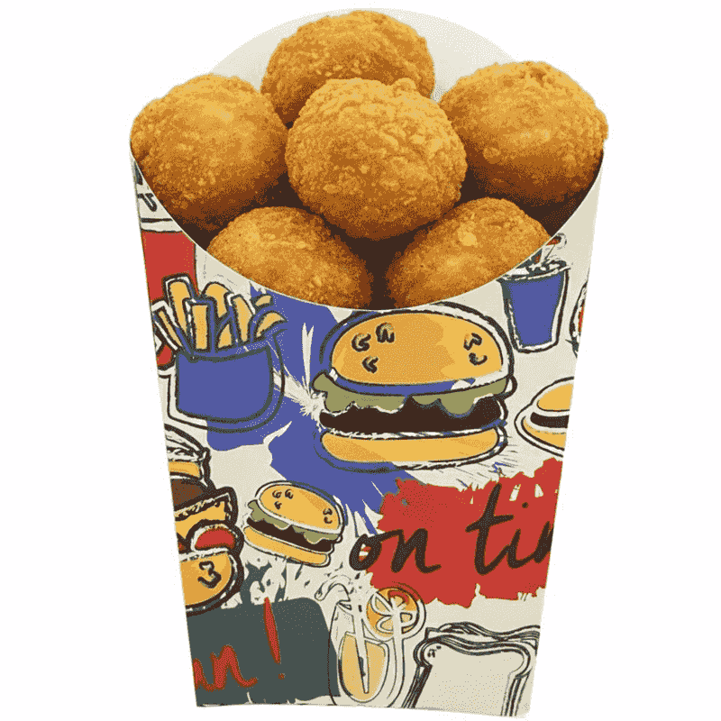 კონუსური კარტოფილის ყუთი დიდი