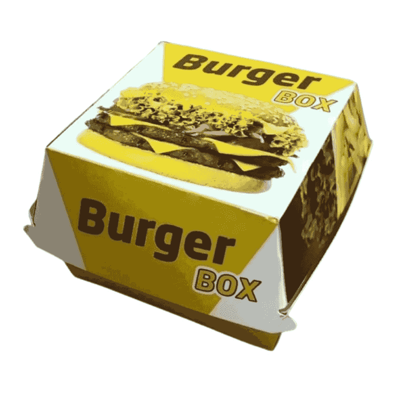 ჰამბურგერის ყუთი პატარა 9x9x7 სმ