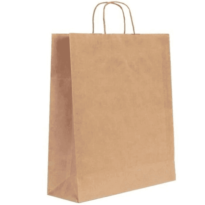 Kraft Twist Handle ჩანთა 32x38x16 სმ