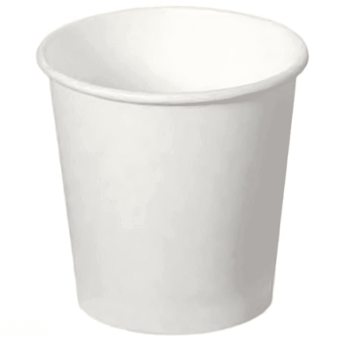 4 უნცია ქაღალდის ჭიქა თეთრი